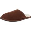 Amazon Essentials Pantofole Comode Uomo, Marrone Toffee Scuro Micro Scamosciato, 47 EU