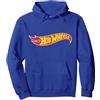Hot Wheels Felpa Hot Wheels Uomo, Ufficiale, Logo Felpa con Cappuccio, Unisex per Adulti, Blu Reale, L