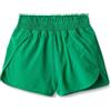 Amazon Essentials Pantaloncini Sportivi a Vita Alta in Tessuto Tecnico Elasticizzato con Elastico in Vita Bambine e ragazze, Verde Smeraldo, 8-9 anni