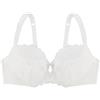 Dorina Reggiseno Donna Celine - con Ferretto, Non Imbottito, Pizzo Floreale & Morbido Tessuto Micro, Spalline Picot Regolabili, Schiena in Power Mesh, Dettaglio Fiocco in Raso, Avorio
