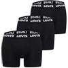 Levi's Levis Men Repeat Logo Boxer Lettera 3P, Nero (Black Combo), M