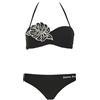 EMPORIO ARMANI Bikini Donna Lycra Sensitive Bandeau Nero S, Nero, S