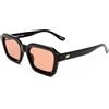 Le Specs. IMPOSSIBLE BLACK LSP2652344 - Occhiali da sole da donna con montatura rettangolare con protezione UV