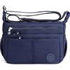 DEEVORCA Casuale Borsa A Tracolla Donna Moda Tasche Multiple Borse A Tracolla Semplice Leggero Nylon Impermeabile Borsa Messenger Viaggio Lavoro Festa Shopping Crossbody Blu