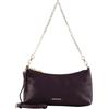 Coccinelle Pelle borsa a tracolla Aura Mini Bag Grained Leather Prune viola scuro