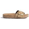 Yokono Sandali Piatti JERBA-114 Marrone Chiaro | Scarpe da Donna Primavera-Estate | Pelle Scamosciata di Vacchetta | 3 cm
