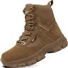 5.AA B2122 Stivali militari alti da uomo Scarpe da combattimento militari durevoli Impermeabili Traspiranti Escursionismo tattico Cerniera Stivali tattici esterni per forze dell'ordine Esercito