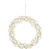 EGLO LED corona luminosa, luce da finestra natalizia in filo e plastica | color ottone, corona di Natale illuminata, decorazione per finestra soggiorno, luce calda, Ø 30 cm, cavo lungo 350 cm