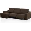 FAVERTI Fodera per chaise longue, braccio corto sinistro (vista frontale) a due piedi | modello Novele, copripiumino super regolabile in camoscio, protezione di qualità, tessuto jacquard al tatto in