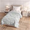 Italian Bed Linen, Trapunta Invernale Karma, No Stiro | Piumone Letto Singolo 170x260 cm, Imbottitura 300 gr, Made in Italy, 100% Microfibra Stampata, Doubleface, Bouquet Blu