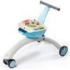 Tiny Love 5-in-1 Here I Grow, Primi passi e cavalcabile, triciclo bambini 1 anno, Freno di sicurezza, Centro attività con suoni e luci, 5 modalità di gioco, per bambini 6 mesi - 3 anni, colore Azzurro