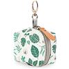 SONARIN Porta Ciuccio Neonati Portatile con Chiusura per Borse per Pannolini,PU Portasucchietto Scatolina Porta Succhietto Portaciuccio Scatola Porta Ciuccio per Riporre 2 Ciucci(Foglie Verdi)