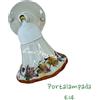 Petra Lux Faretto rustico orientabile lavorato a mano in ceramica bianco opaco con decoro AUTUNNO filo COTTO 1XE14 - 40086DAUTFC/20