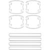 GREB 8 Pezzi Pellicola Protettiva per Maniglia Portiera Auto per Kia Rio III Hatchback (UB) 3 Door 2015-2024 2025, Adesivo Protettivo Impermeabili AntiGraffio Accessori,Transparent