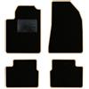 QUEMAR Tappetini Auto per Lancia Delta 2008-2014, Bordo Beige, 0 Ricami | Kit Tappeti Moquette e Gomma su Misura / Set 2 Anteriori + 2 Posteriori / Ricami e Colori Personalizzati / Antiscivolo