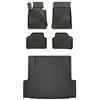 MOTOS Set di tappetini in gomma e tappetini per il bagagliaio per BMW Serie 3 E91 2004-2012 Migliorare il comfort di viaggio con tappetino antiscivolo auto 3D- tappetini per tutte le stagioni auto, pr