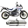 GENIAL MOTOR Terminale di Scarico Moto Oval Storm Acciaio Inox Compatibile Con Honda XL750 TRANSALP 2023 > 2026