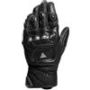 DAINESE - 4-Stroke 2 Gloves, Guanto Moto Corto, Guanto da Moto in Pelle, Protezioni su Nocche, Uomo, Nero/Nero, XL