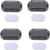 Generic Dispositivo Elettromagnetico per la Rimozione della per Auto, 4 Pezzi Sbrinatore per Auto Antigelo a Ricarica Solare con Batteria al Litio Incorporata per la Maggior Parte dei