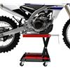 CuCummoo Sollevatore idraulico per moto, 500 kg, carico carico carico elevatore per moto, cavalletto di montaggio per moto, regolabile da 120 a 390 mm, supporto per moto in garage ed esterni