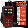 Unifyrtek V539 OBD2 Diagnostico Auto 2026 con oltre 40.000 DTC, Diagnostica Auto Multimarca con Funzioni Complete OBDII, Lettore Codici Guasto Motore per Veicoli a Benzina Prodotti Dopo il 1996