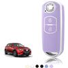 TOOMUME Cover Chiave TPU, Custodia Chiave Adatto per Mazda 2/3/6 M2 M3 M6 CX-3 CX-4 CX-5 CX-7 CX-8 CX-9 CX-30 CX-60 MX-5 MX-30 Atenza Axela, Copri Chiavi Guscio Chiave Auto Telecomando - Smart Key