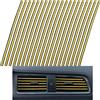 CTRICALVER 20 Pezzi Strisce Decorative per Auto, Strisce Decorative per Auto Aria Condizionata, Decorazione Interni Auto, Universali Modanatura Interna Auto Strisce, Galvanotecnica oro