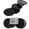 CRK 4 X 65 mm Mozzo Tappi Cerchioni Tappo Piatto Nero per Audi BMW Brock CMS