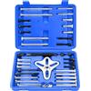 FreeTec 46 Pezzi Estrattore per Volante, 35-95mm Universale Estrattore Bilanciatore Armonico, 2/3 Bracci Estrattori per Smontaggio del Volano Magnetico Moto Auto (Blu)