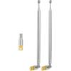 CHUNCHEN 2 Pezzi Antenna Radio FM AM Telescopica 5 Sezioni 37.3CM/14.69Pollici Antenna Telescopica Portatile di Ricambio per Radio per TV Radio AM FM Ricevitore Stereo