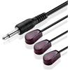 TNP Products TNP Cavo di prolunga per emettitore IR (3M, 10 piedi) - Cavo a 3 punte jack da 3,5 mm, Telecomando a infrarossi segnale, Sistema di estensione ripetitore IR, XBox One, Trasmettitore audio video