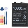 Yuxyiony Batteria di ricambio 10800 mAh per Doogee V30 / V30T / V30 Pro / S100 batteria di riparazione e sostituzione del telefono cellulare accessori