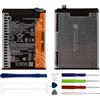 Duotipa Batteria di ricambio BN5P, 4900 mAh, compatibile con Redmi Note 13 4G/5G, con kit di strumenti di riparazione