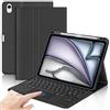 IVEOPPE Cover Tastiera per iPad Air 11 M4 2026/M3 2025/M2 2024 11 Pollici | Keyboard Touchpad Magnetico Staccabile, Italiano QWERTY, Custodia Tastiera Trackpad Bluetooth con Portapenna, Nero