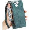 Rnrieyta Miagon Cerniera Portafoglio Custodia per Samsung Galaxy S22 Ultra,Magnetica Geometria Cover Protettiva Libro con Porta Carte Flip Caso con Cinturino da Polso