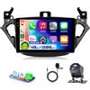 VECHTEL 4G&128G 9 Autoradio per Opel Corsa E 2015-2019/Adam 2013-2016 con Carplay Android Auto Wireless Android 15,Bluetooth RDS/FM Radio,Wi-Fi GPS Navi,Telecamera posteriore AHD