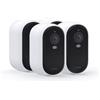 Arlo Essential Security - Telecamera wireless 2K con faretto, per interni/esterni, 2a generazione, audio a 2 vie, visione notturna a colori, attivazione movimento, notifiche in tempo reale, bianco