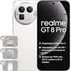 realme GT 8 Pro 5G Cellulare, IP68, Next AI, 7000mAh, Fotocamera OIS 50 MP, Display AMOLED 6,78 2K 144Hz, Sensore Teleobiettivo 200 MP, Snapdragon 8850, 16+512 GB, Bianco, Adattatore Incluso