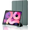 Palkitsee Custodia Cover per iPad (A16) 11 Generazione 11 Pollici 2025/iPad 10 Generazione 2022 iPad 10,9 con portapenne, Cover Tablet Sottile con Retro in Morbido TPU con Auto Svegliati/Sonno, Verde Pino