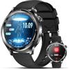 Lgnitek 2026 Nuovo AI-GPT Smartwatch Uomo Con ECG/HRV/BMI/Pressione Sanguigna/Lipidi/Temperatura/ SPO2/Cardiofrequenzimetro/Sonno, 1,43AMOLED Salutare Orologio Fitness Con Telefono/Pulsante SOS,iOS Android
