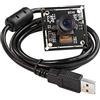 Arducam 2MP Global Shutter USB Camera, 50fps OV2311 Monocromatico UVC Webcam Module con lente M12 a bassa distorsione senza microfoni, compatibile con Windows, Linux, Android e Mac OS
