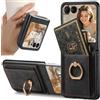 Ysnzaq Portafoglio Cover per Motorola Razr 60 / Razr 50 ZCK Nero