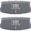 JBL Charge 5 - Altoparlante Bluetooth portatile impermeabile - Grigio/Grigio (Coppia)