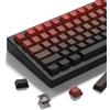 dagaladoo Rosso Nero Topografica keycaps Linea Retroilluminato keycaps Shine Through Tasti Tastiera Laterale Stampato Tappi chiave Cherry Profilo keycap Set per 61/64/66/68/71/75/84/87 Tastiere