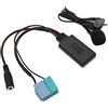 Akozon Cavo AUX IN Bluetooth per Auto Adattatore Bluetooth AUX IN 6+8 Pin Sostituzione Microfono Vivavoce Per Fiat Bravo per Radio Dal 2007