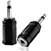 SPTSSWET Adattatore da maschio mono da 3,5 mm a femmina stereo da 3,5 mm, 2 pezzi