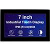 VSDISPLAY Monitor touchscreen industriale da 7 pollici, 1024 × 600 350 nits