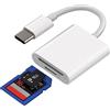 zoyuzan Lettore di schede SD USB C (2 in1) adattatore di memoria micro SD TF fotocamera Type-C Compact Flash Drive 3.0 Macbook Pro Multiport Thunderbolt 4 Dongle compatibile per Samsung Galaxy S22 S23 Ultra Z