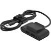 Belkin Hub Belkin BoostCharge 4 ports 2 USB C et 2 USB A avec câble de 2 m Noir
