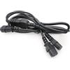 SZRMCC UPS PDU Server Y Splitter cavo di alimentazione IEC320 C14 fino a 2 x C13 10A 250V prolunga (2 x C13 1,8 m)